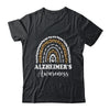 Wear Purple Alzheimer's Awareness Leopard Rainbow Shirt & Hoodie | siriusteestore