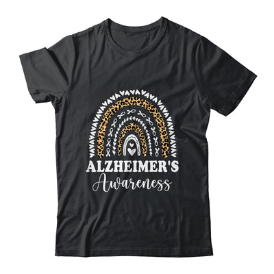 Wear Purple Alzheimer's Awareness Leopard Rainbow Shirt & Hoodie | siriusteestore