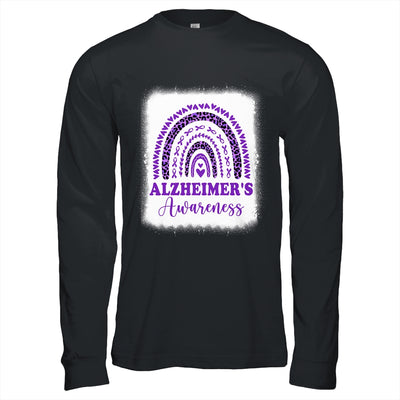Wear Purple Alzheimer's Awareness Rainbow Leopard Shirt & Hoodie | siriusteestore