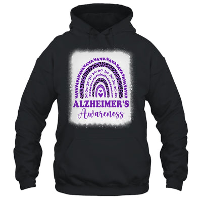 Wear Purple Alzheimer's Awareness Rainbow Leopard Shirt & Hoodie | siriusteestore