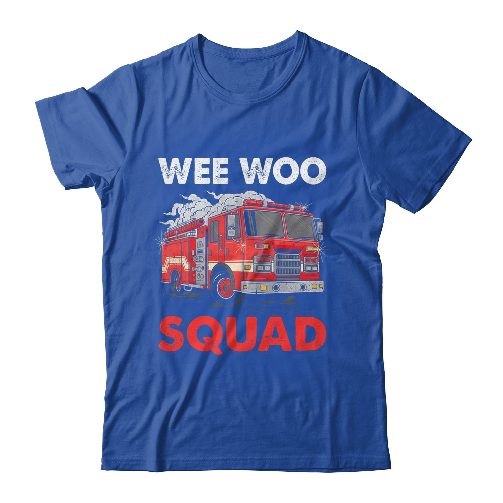 Wee Woo Squad Funny Firefighter Fire Truck Fireman Men Women Shirt & Hoodie | siriusteestore