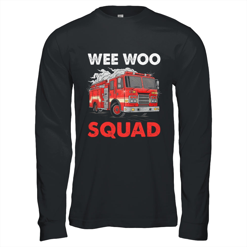 Wee Woo Squad Funny Firefighter Fire Truck Fireman Men Women Shirt & Hoodie | siriusteestore