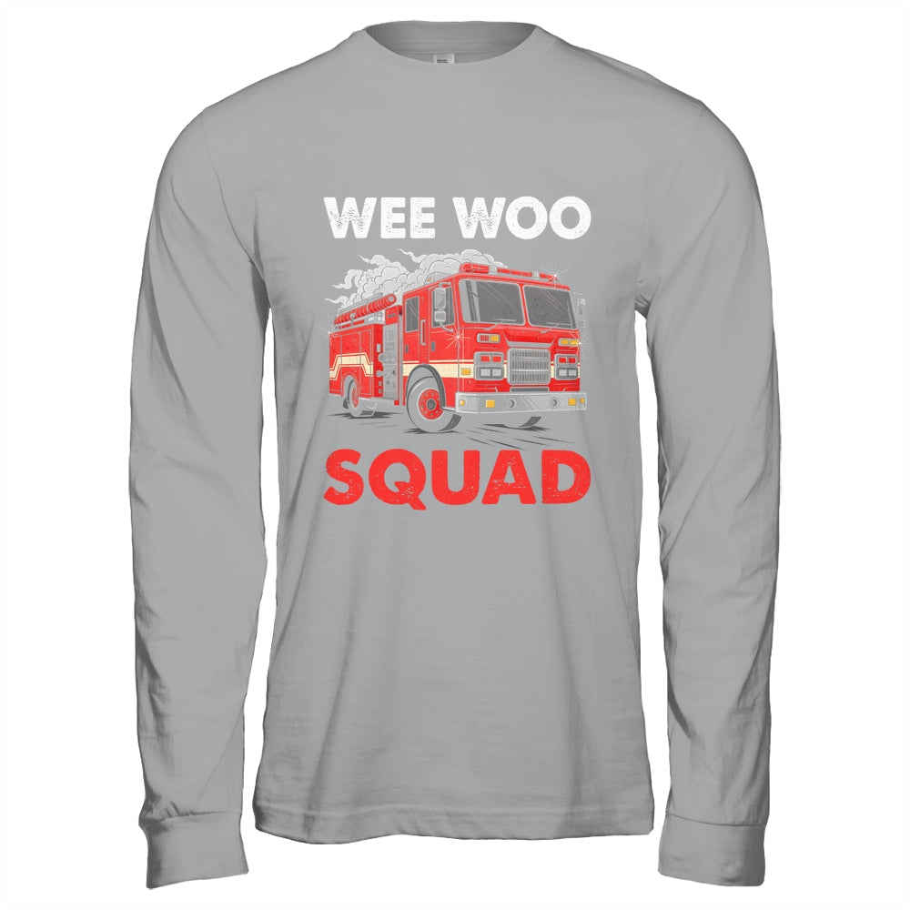 Wee Woo Squad Funny Firefighter Fire Truck Fireman Men Women Shirt & Hoodie | siriusteestore
