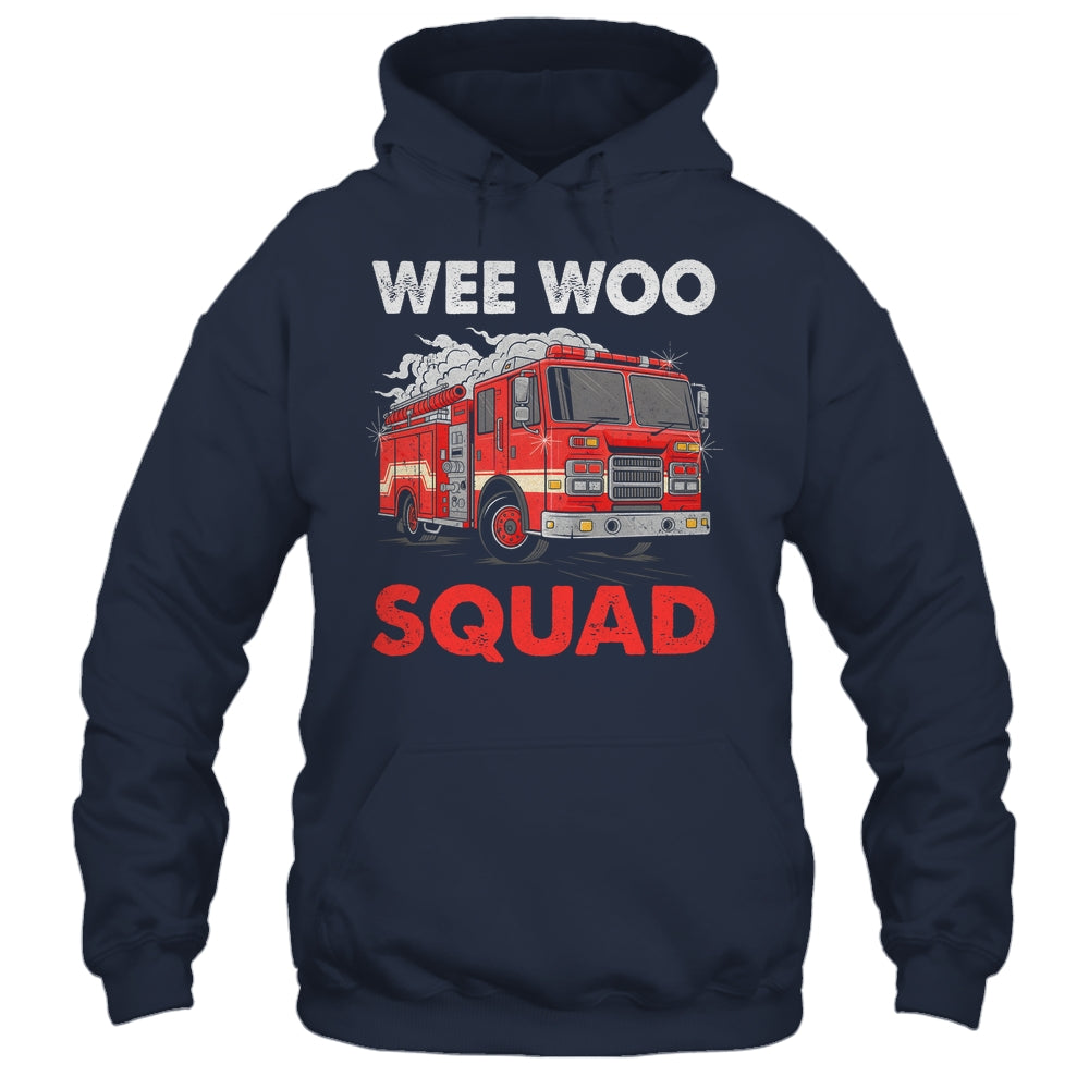 Wee Woo Squad Funny Firefighter Fire Truck Fireman Men Women Shirt & Hoodie | siriusteestore
