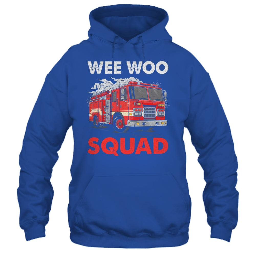 Wee Woo Squad Funny Firefighter Fire Truck Fireman Men Women Shirt & Hoodie | siriusteestore