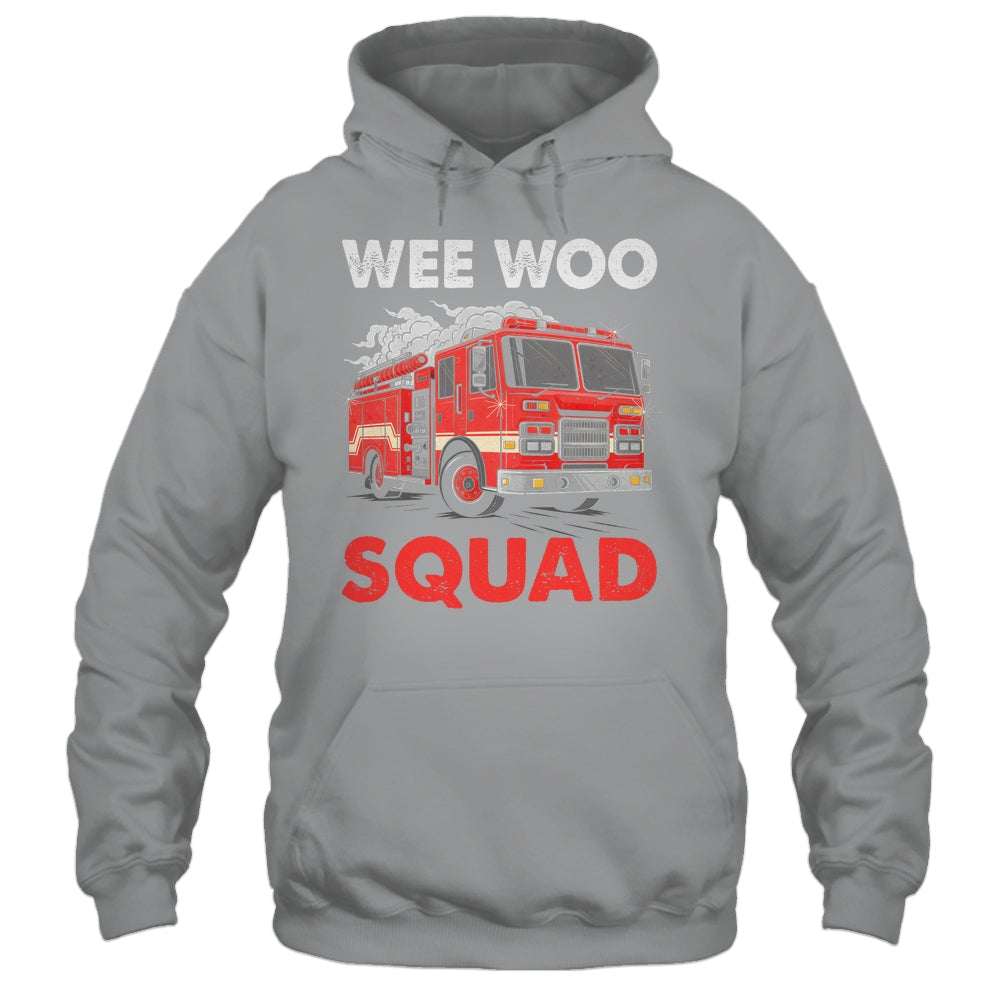 Wee Woo Squad Funny Firefighter Fire Truck Fireman Men Women Shirt & Hoodie | siriusteestore
