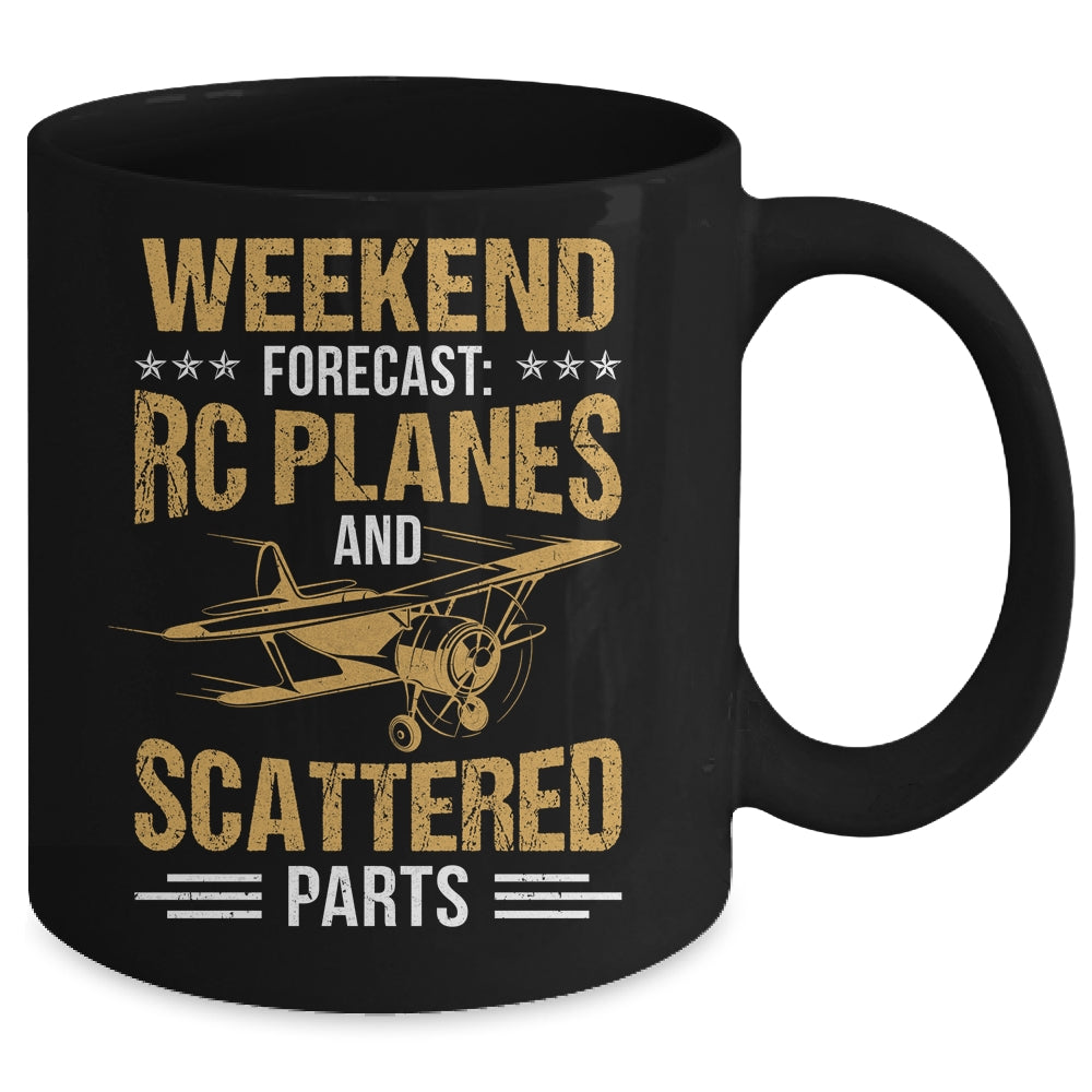 Weekend Forecast RC Planes And Scattered Parts Test Pilot Mug | siriusteestore