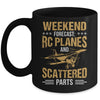 Weekend Forecast RC Planes And Scattered Parts Test Pilot Mug | siriusteestore