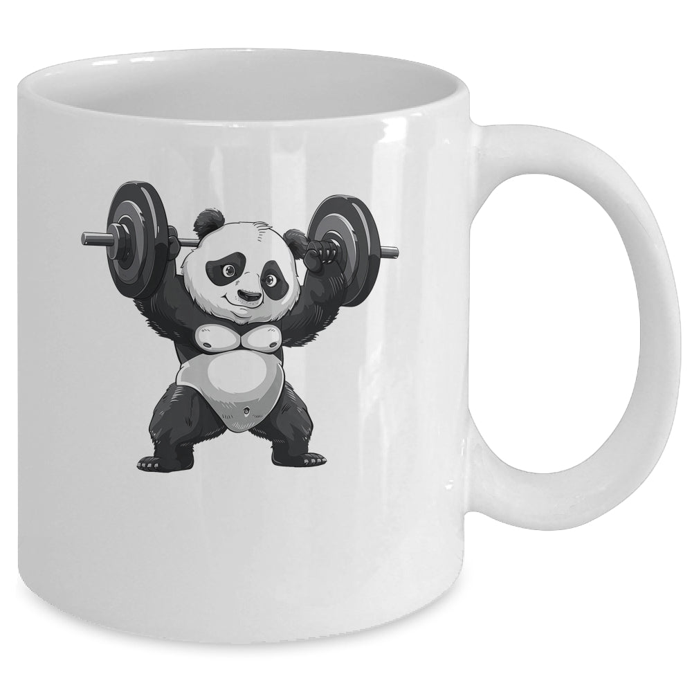 Weightlifting Panda Workout Bodybuilder Fitness Gym For Men Mug | siriusteestore