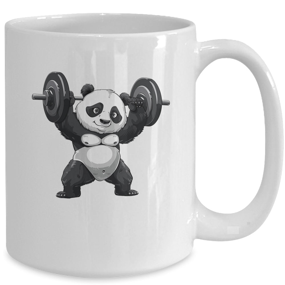 Weightlifting Panda Workout Bodybuilder Fitness Gym For Men Mug | siriusteestore