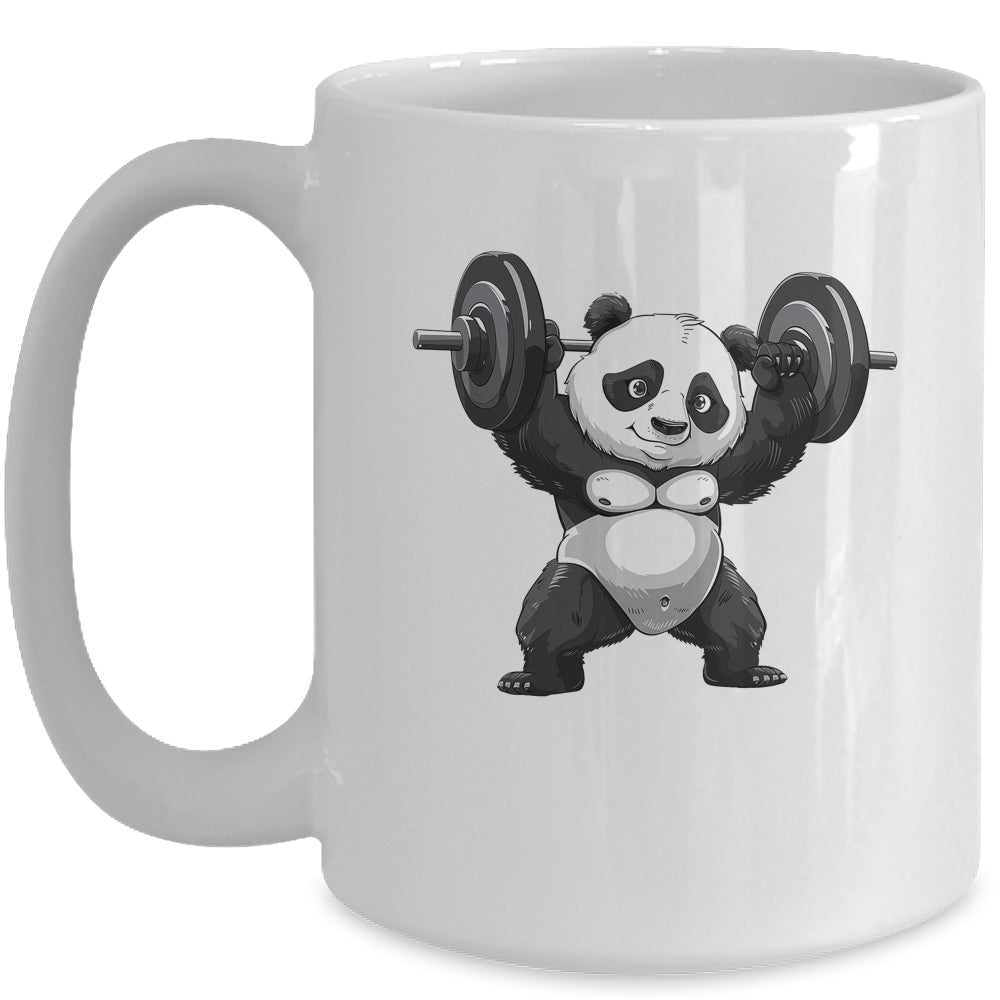 Weightlifting Panda Workout Bodybuilder Fitness Gym For Men Mug | siriusteestore