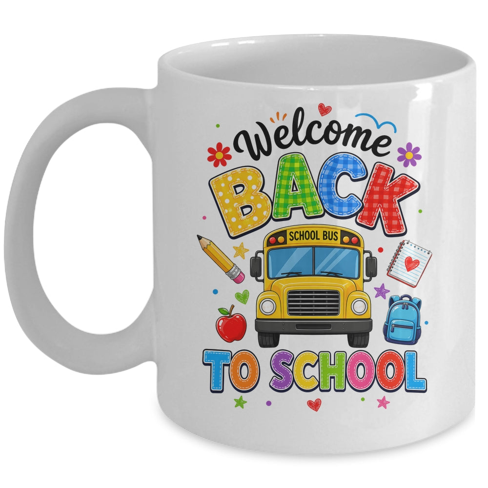 Welcome Back To School Bus Driver First Day Of School Mug | siriusteestore