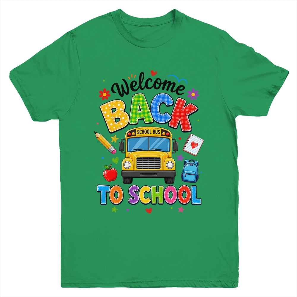 Welcome Back To School Bus Driver First Day Of School Youth Shirt | siriusteestore