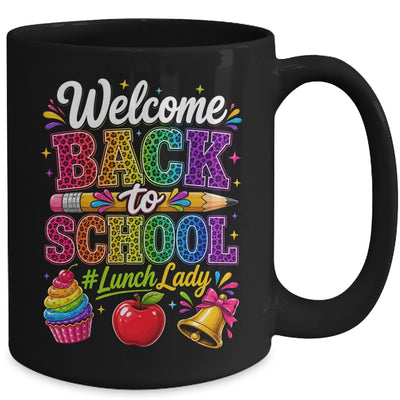 Welcome Back To School Lunch Lady Cafeteria Staff Leopard Mug | siriusteestore
