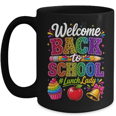 Welcome Back To School Lunch Lady Cafeteria Staff Leopard Mug | siriusteestore