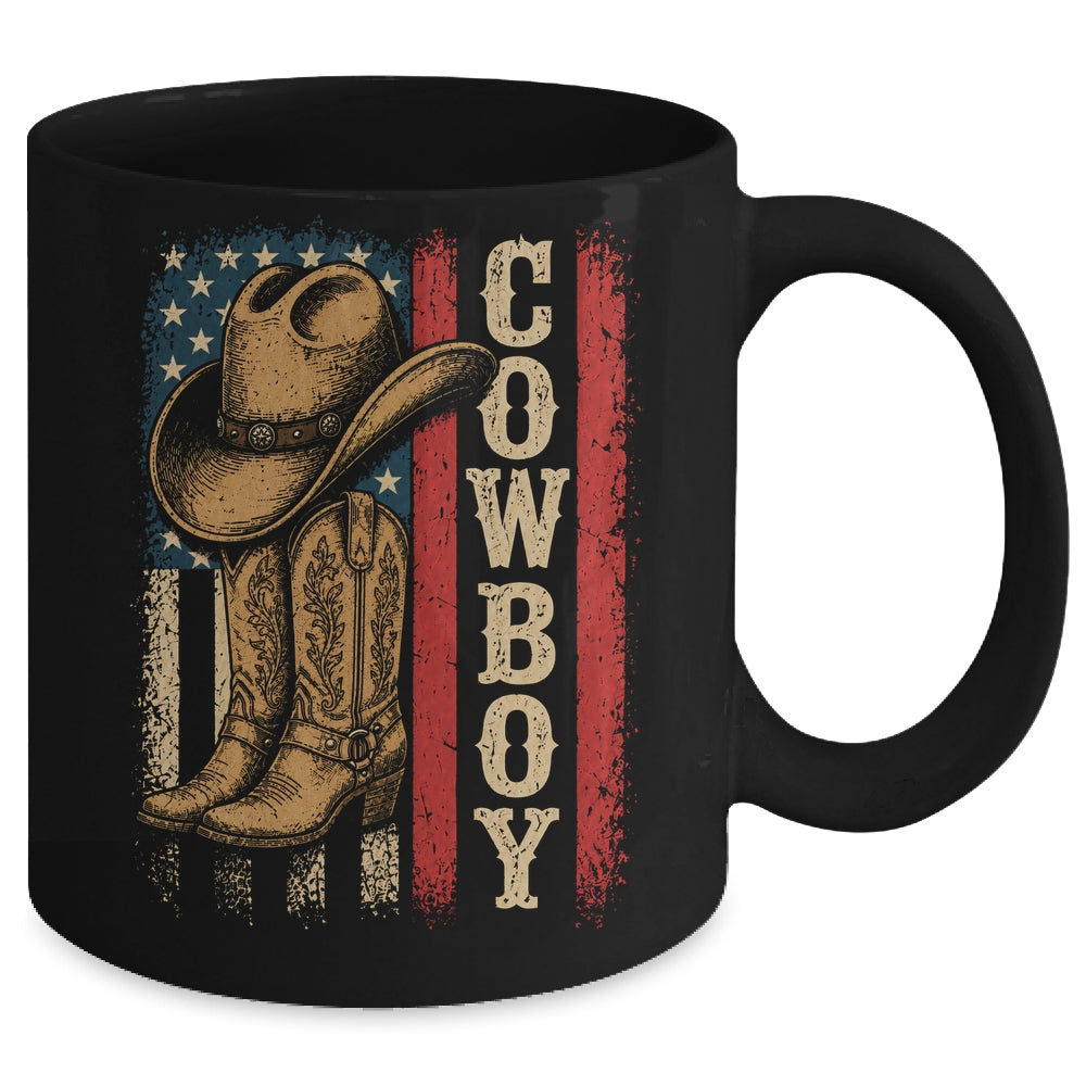 Western Country Men Boy Kid Rodeo Southern Retro Cowboy Mug | siriusteestore