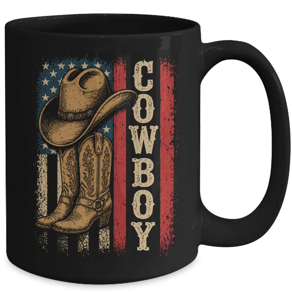 Western Country Men Boy Kid Rodeo Southern Retro Cowboy Mug | siriusteestore