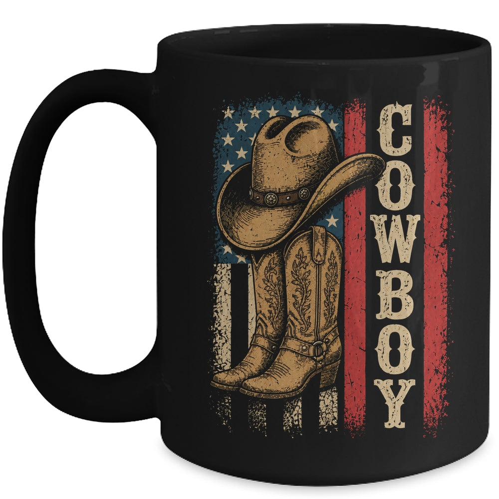 Western Country Men Boy Kid Rodeo Southern Retro Cowboy Mug | siriusteestore