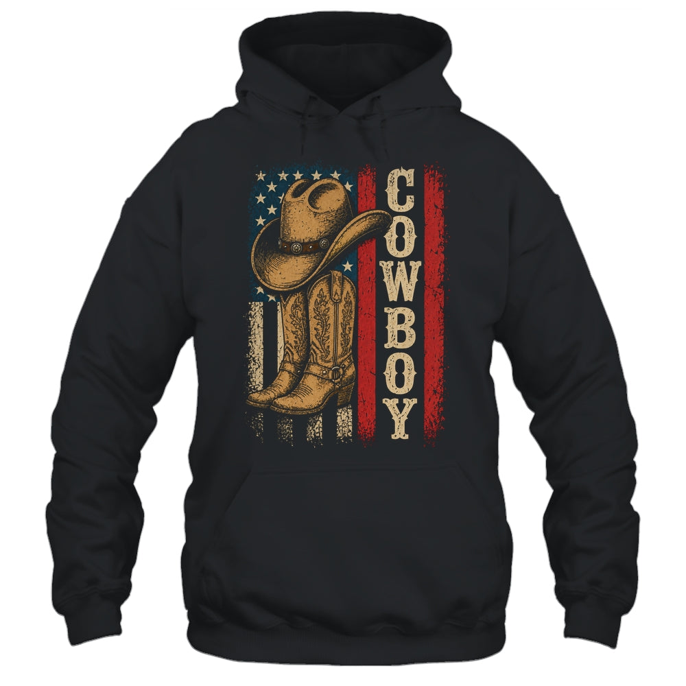 Western Country Men Boy Kid Rodeo Southern Retro Cowboy Shirt & Hoodie | siriusteestore