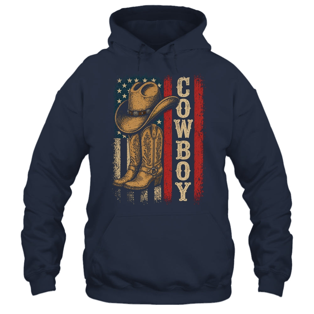 Western Country Men Boy Kid Rodeo Southern Retro Cowboy Shirt & Hoodie | siriusteestore