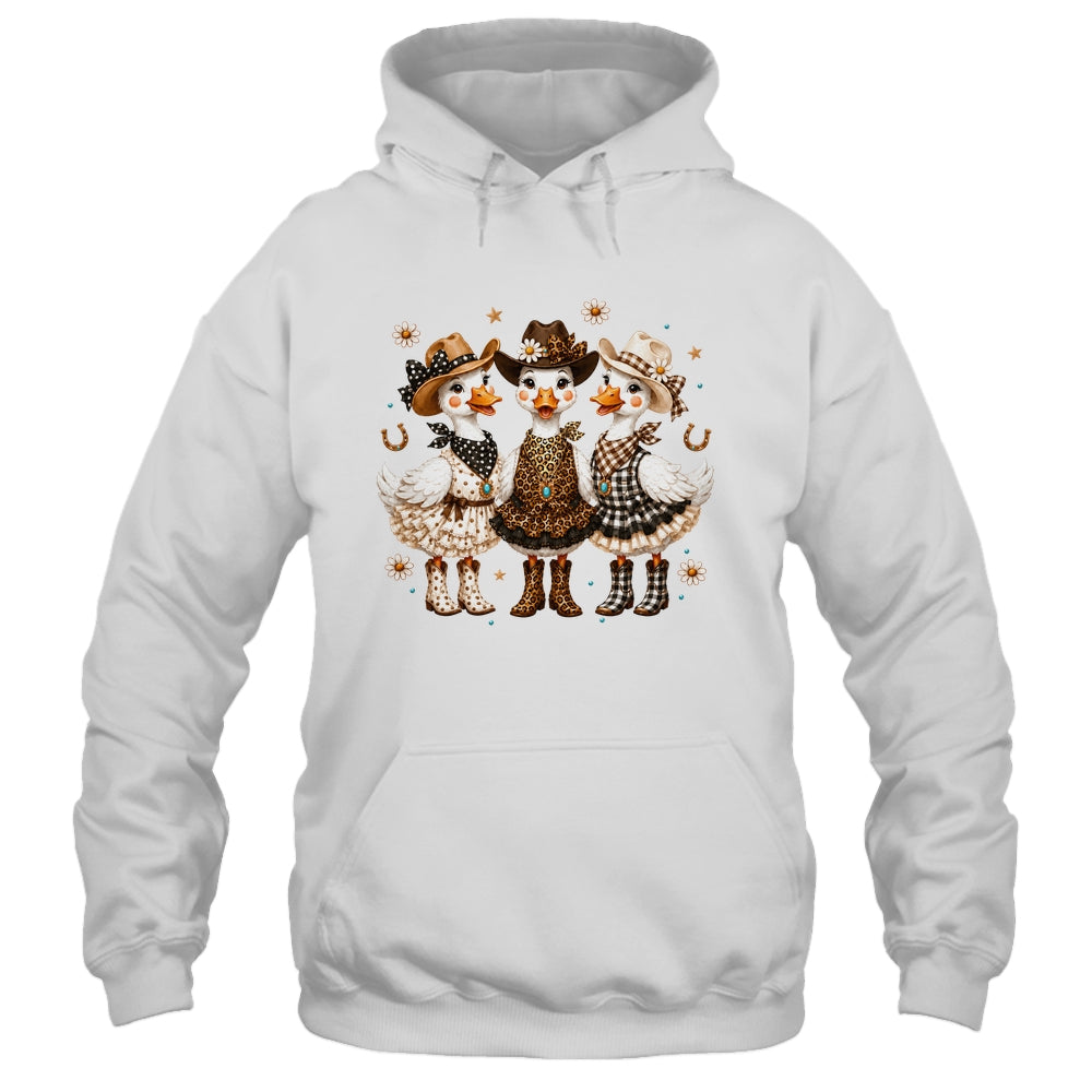 Western Cowgirl Goose Leopard Print Checkered Farm Women Shirt & Tank Top | siriusteestore