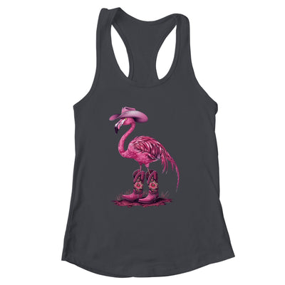 Western Flamingo Cowboy Cowgirl Boots Tropical Birds Shirt & Tank Top | siriusteestore