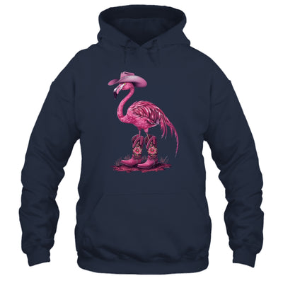 Western Flamingo Cowboy Cowgirl Boots Tropical Birds Shirt & Tank Top | siriusteestore