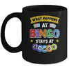 What Happens At Bingo Stays At Bingo Player Game Lover Mug | siriusteestore