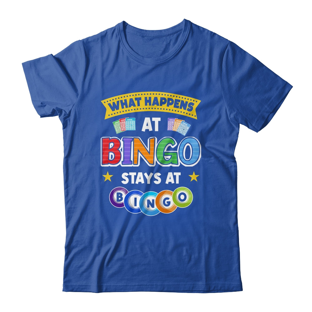 What Happens At Bingo Stays At Bingo Player Game Lover Shirt & Tank Top | siriusteestore
