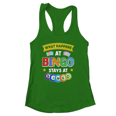 What Happens At Bingo Stays At Bingo Player Game Lover Shirt & Tank Top | siriusteestore