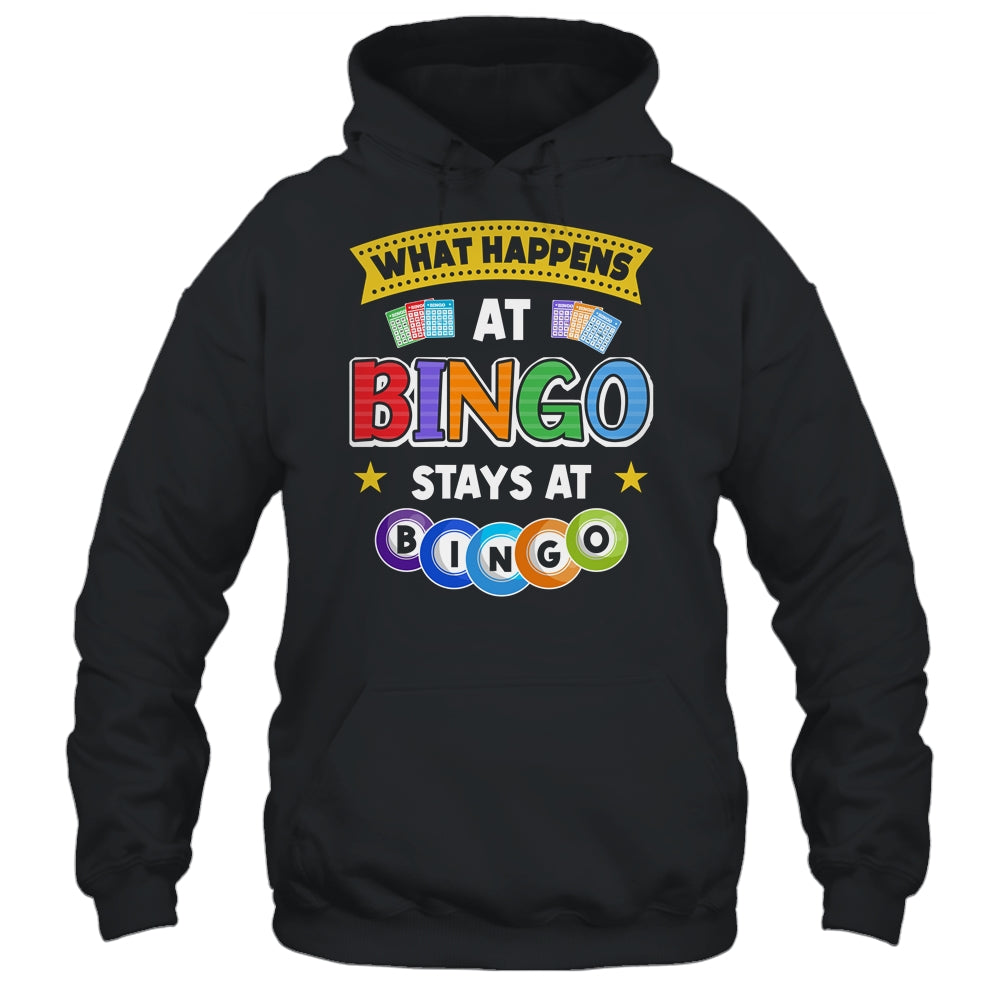 What Happens At Bingo Stays At Bingo Player Game Lover Shirt & Tank Top | siriusteestore