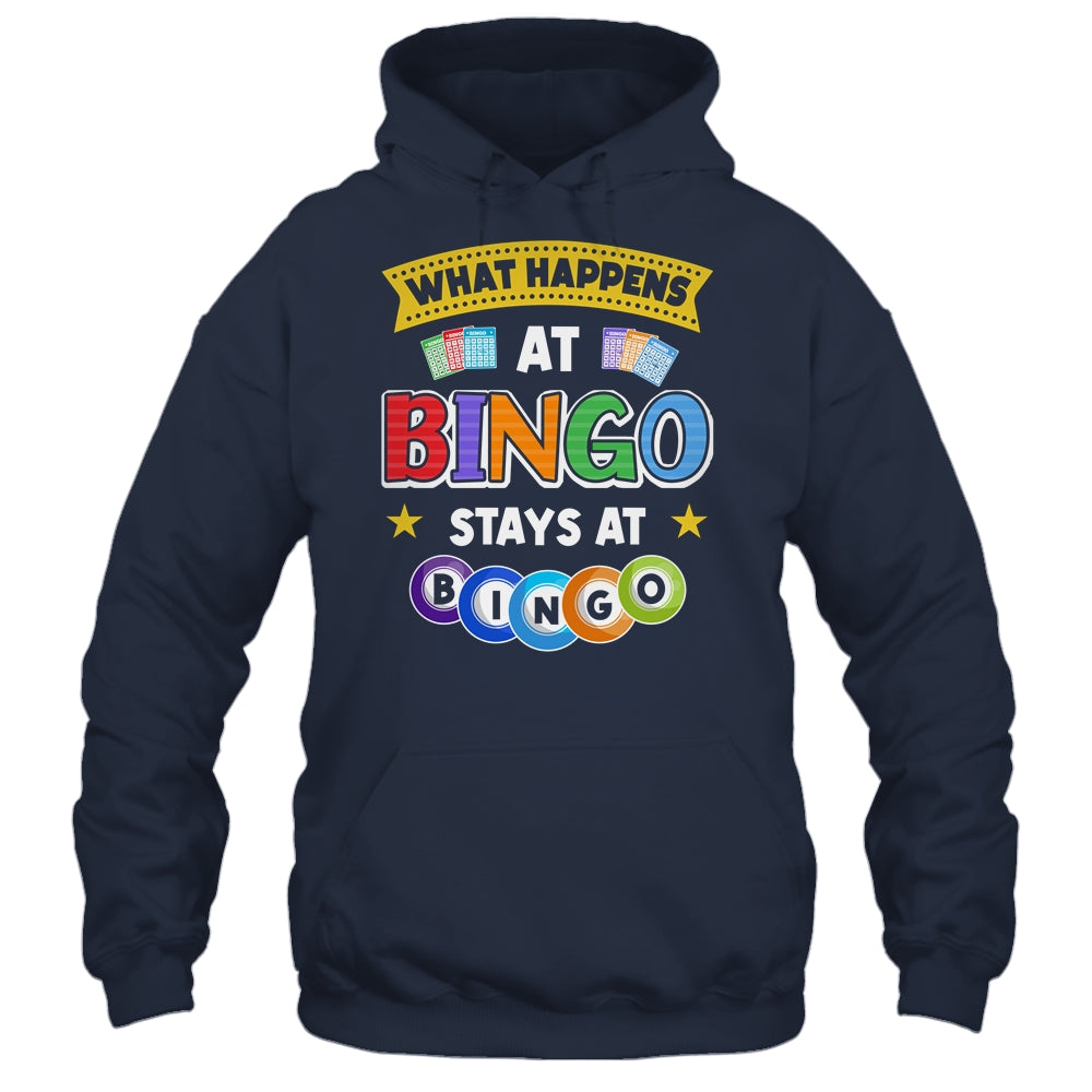 What Happens At Bingo Stays At Bingo Player Game Lover Shirt & Tank Top | siriusteestore