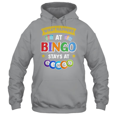 What Happens At Bingo Stays At Bingo Player Game Lover Shirt & Tank Top | siriusteestore