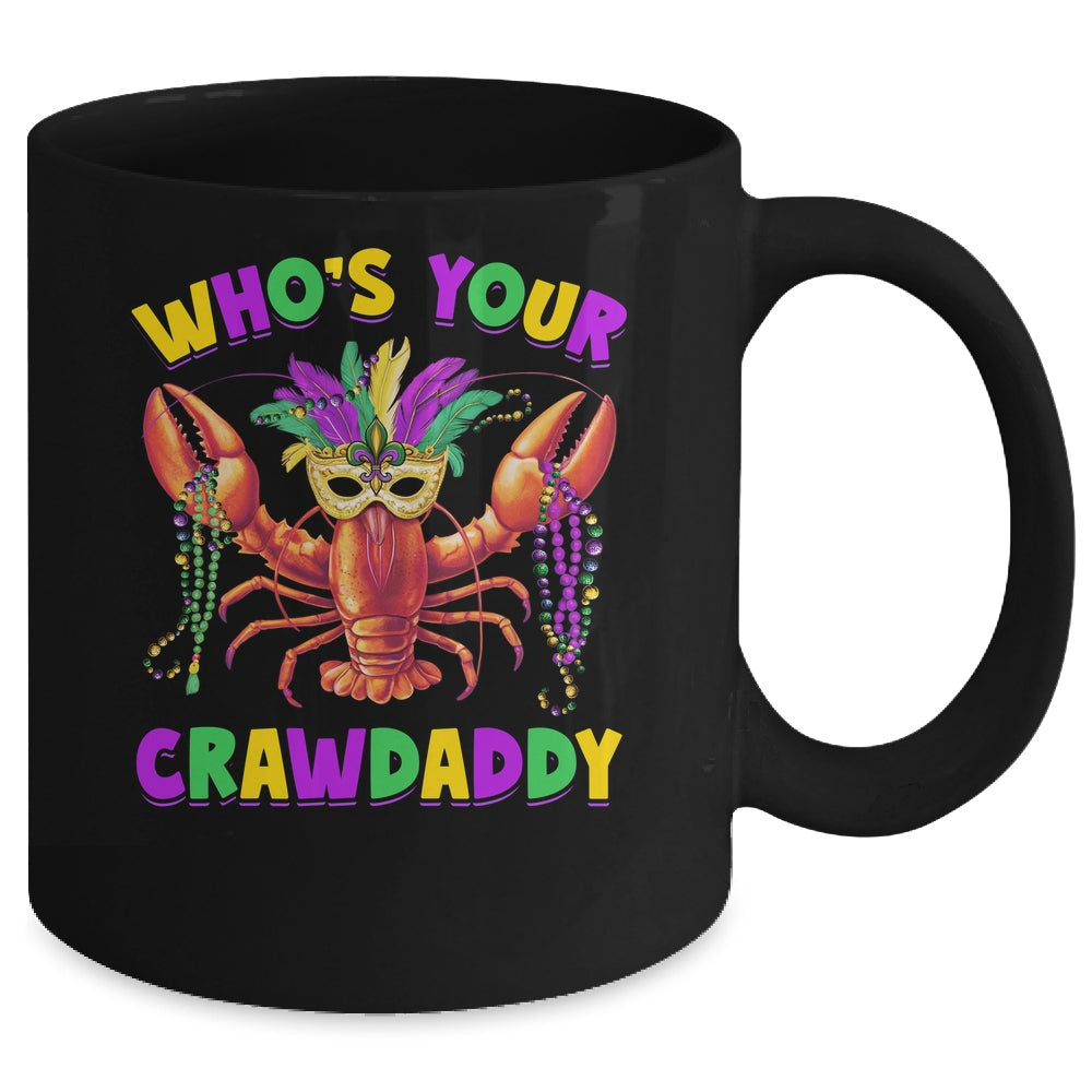 Whos Your Crawdaddy Crawfish Jester Mask Beads Mardi Gras Mug | siriusteestore