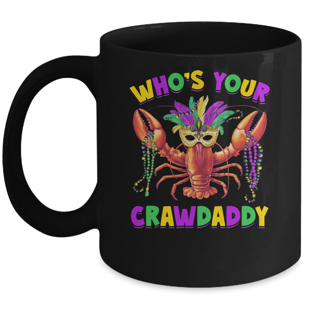 Whos Your Crawdaddy Crawfish Jester Mask Beads Mardi Gras Mug | siriusteestore