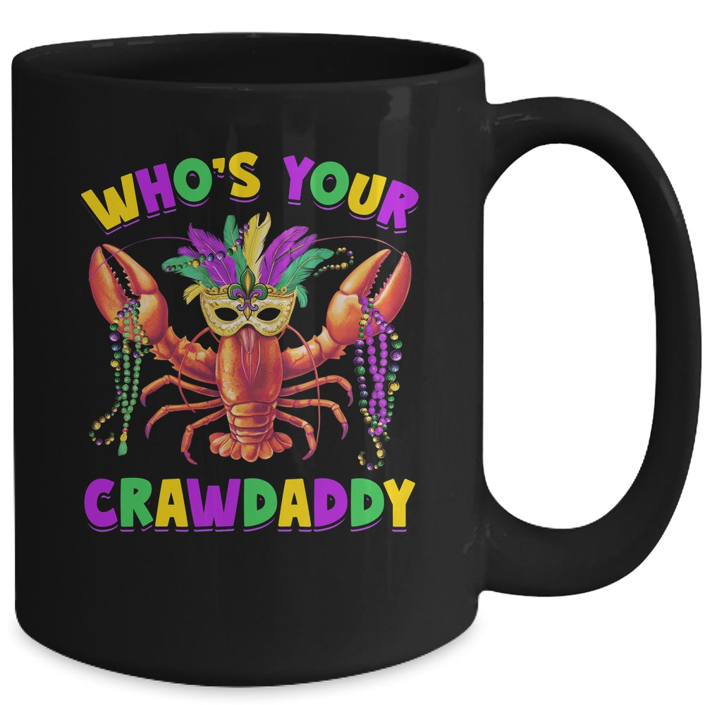 Whos Your Crawdaddy Crawfish Jester Mask Beads Mardi Gras Mug | siriusteestore
