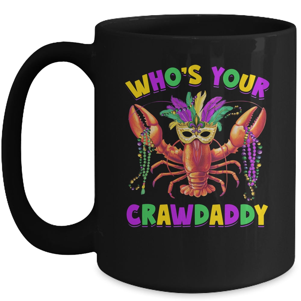 Whos Your Crawdaddy Crawfish Jester Mask Beads Mardi Gras Mug | siriusteestore