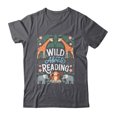 Wild About Reading Books Reader Lover Zoo Animals Librarian Shirt & Hoodie | siriusteestore
