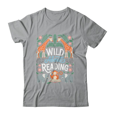Wild About Reading Books Reader Lover Zoo Animals Librarian Shirt & Hoodie | siriusteestore