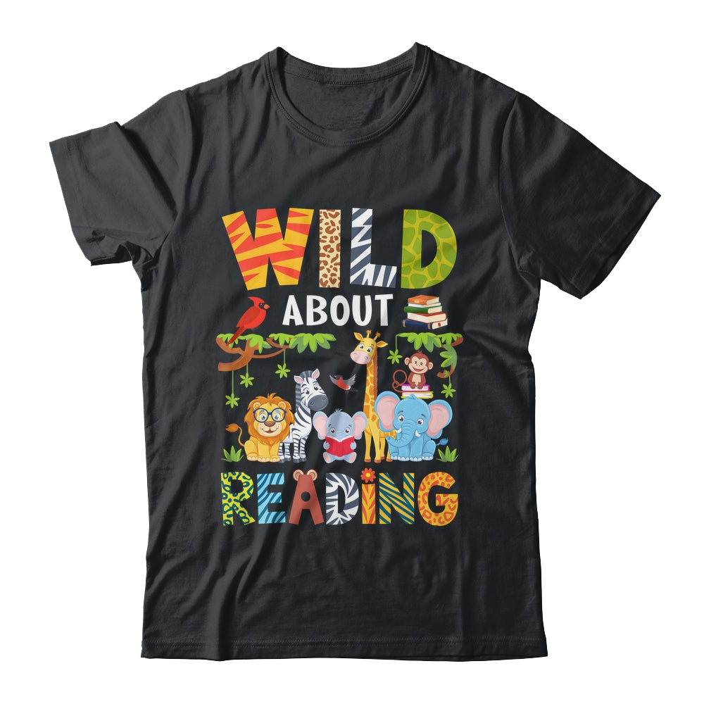 Wild About Reading Kid Love Wild Animal Books Back To School Shirt & Hoodie | siriusteestore
