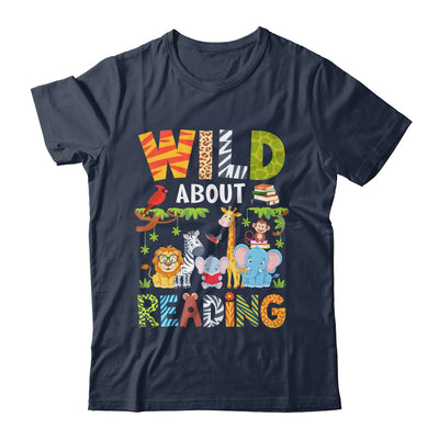 Wild About Reading Kid Love Wild Animal Books Back To School Shirt & Hoodie | siriusteestore
