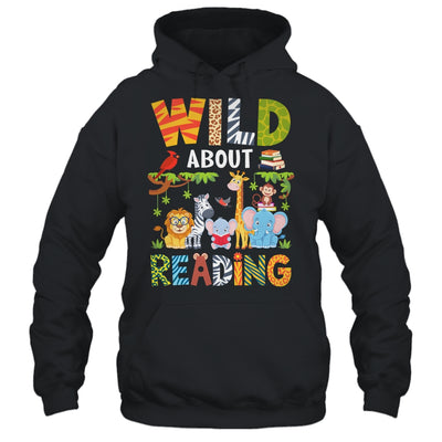 Wild About Reading Kid Love Wild Animal Books Back To School Shirt & Hoodie | siriusteestore