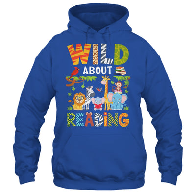 Wild About Reading Kid Love Wild Animal Books Back To School Shirt & Hoodie | siriusteestore