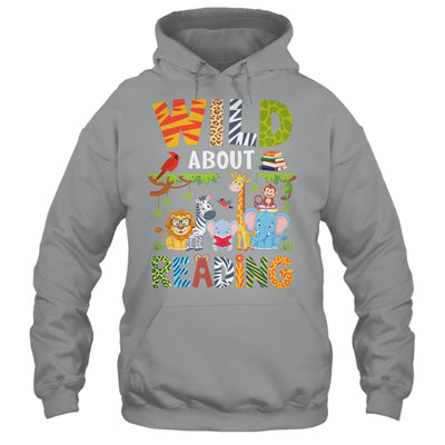 Wild About Reading Kid Love Wild Animal Books Back To School Shirt & Hoodie | siriusteestore