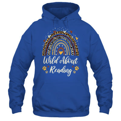 Wild About Reading Teacher Back To School Rainbow Librarian Shirt & Hoodie | siriusteestore