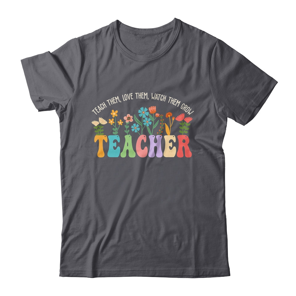 Wildflower Teacher Women Teaching Graphic Teach Groovy Shirt & Hoodie | siriusteestore