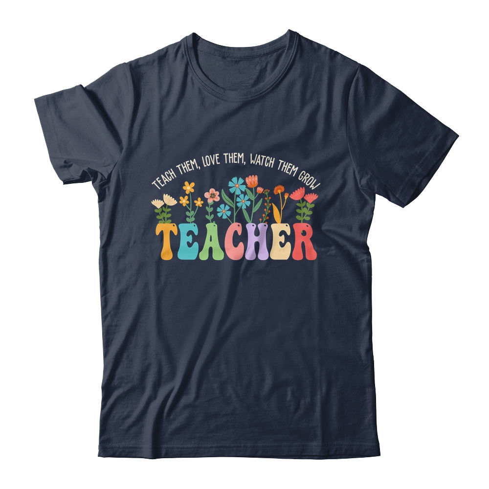 Wildflower Teacher Women Teaching Graphic Teach Groovy Shirt & Hoodie | siriusteestore