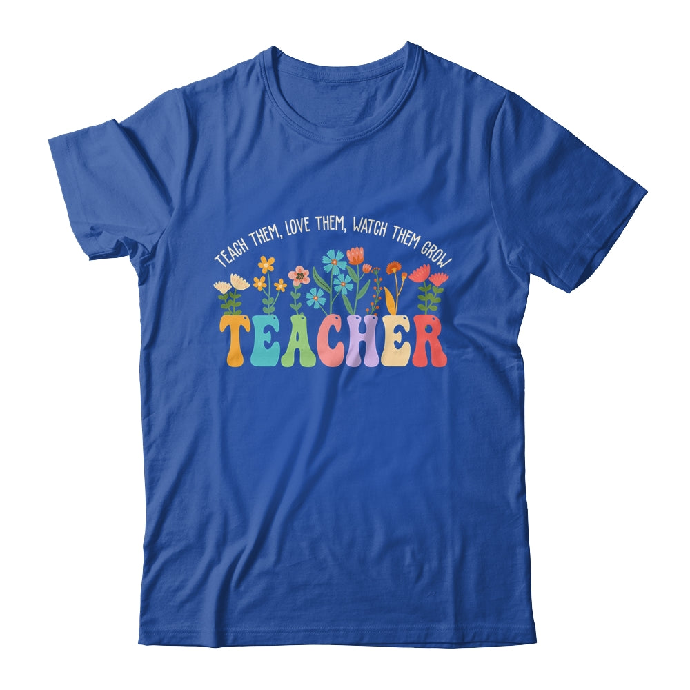 Wildflower Teacher Women Teaching Graphic Teach Groovy Shirt & Hoodie | siriusteestore