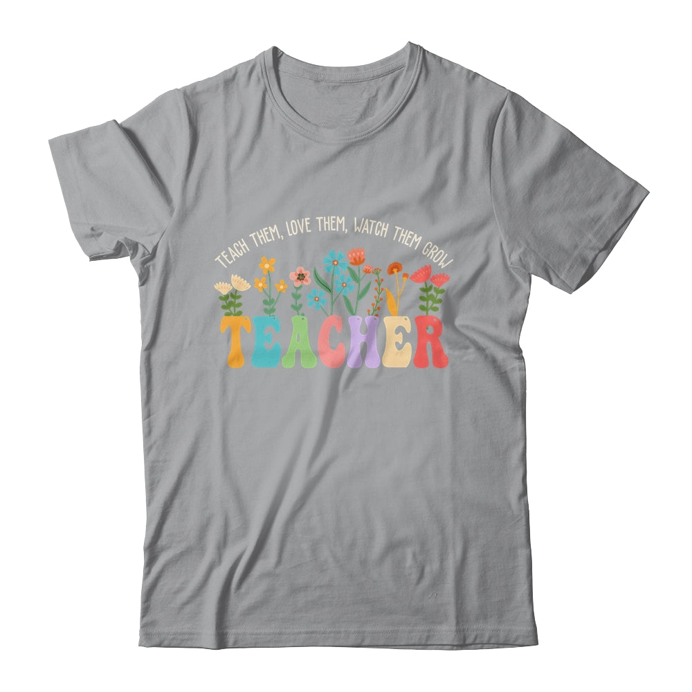 Wildflower Teacher Women Teaching Graphic Teach Groovy Shirt & Hoodie | siriusteestore