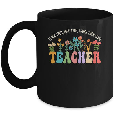 Wildflower Teacher Women Teaching Graphic Teach Groovy Mug | siriusteestore